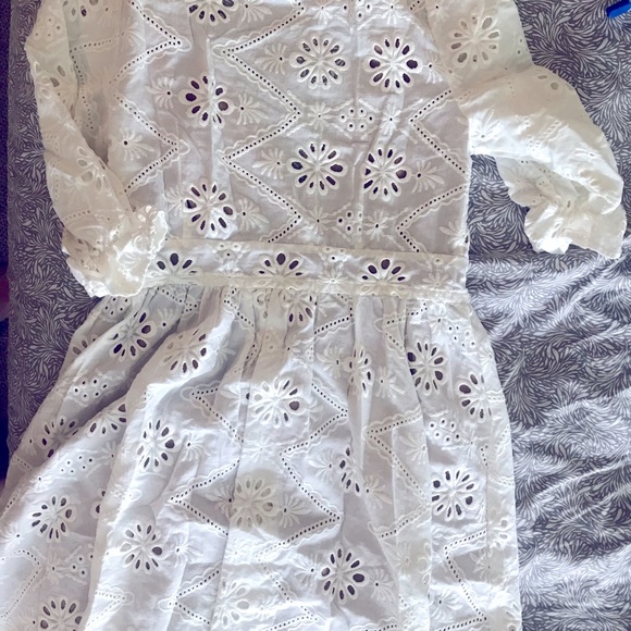 For Love & Lemons Eyelet Dress White Size S/M - Picture 6 of 8